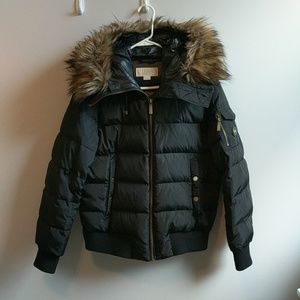 Michael Kors black puffer coat